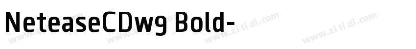 NeteaseCDw9 Bold字体转换